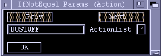 Zonk Action IfNotEqual