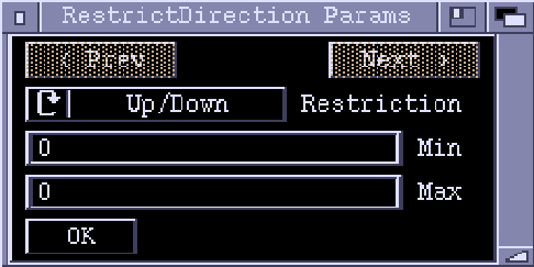 Zonk Action RestrictDirection