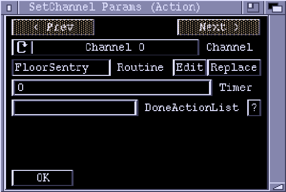 Zonk Action SetChannel