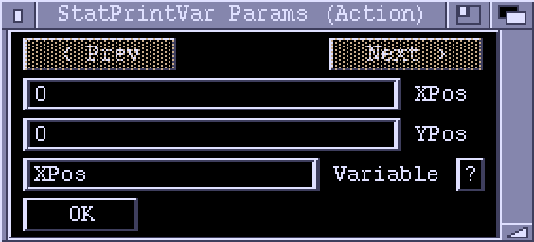 Zonk Action StatPrintVar