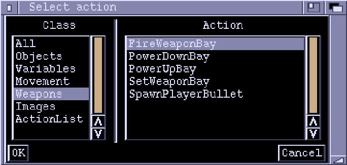 Zonk ActionLists Weapons